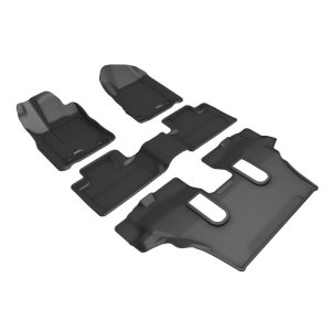 Dodge Durango Floor Mat Set - 3D MAXpider - Kagu - Black - `13-`26 Dodge Durango Floor Mat Set - 3D MAXpider - Kagu - Black - `13-`26